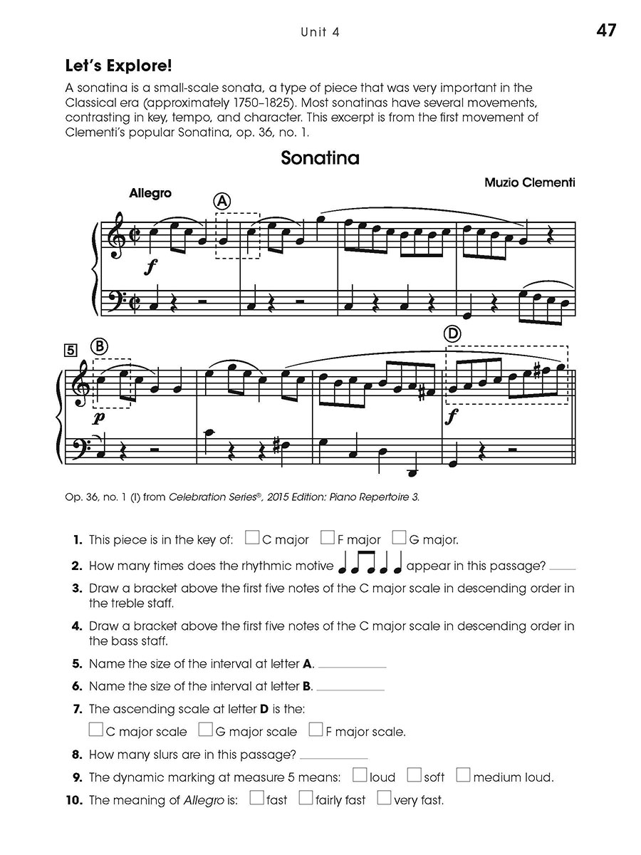 Celebrate Theory 3 Sample Page 2